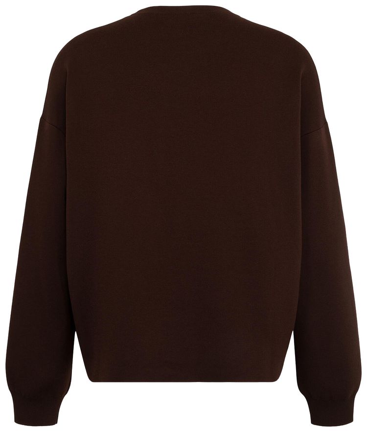 Loewe Anagram Pocket Sweater Dark BrownBlack