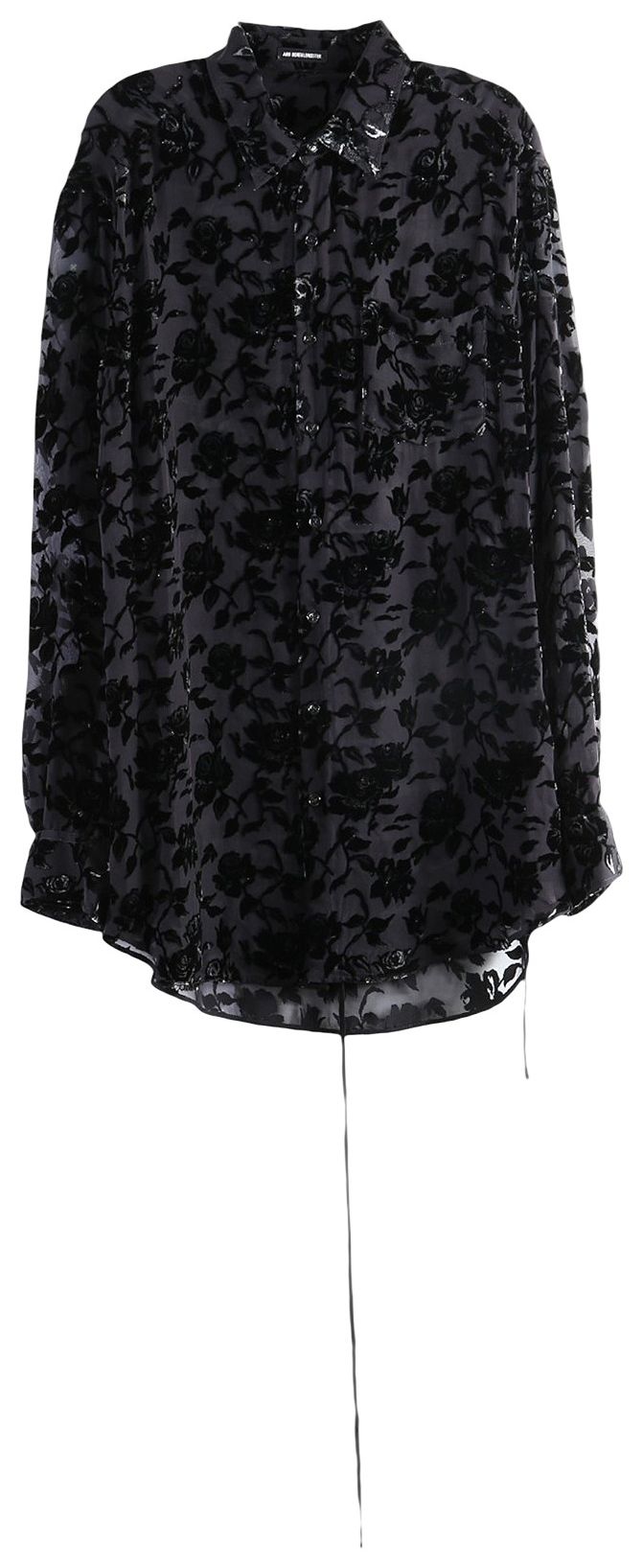 Ann Demeulemeester Elisabeth Long High Comfort Shirt Black