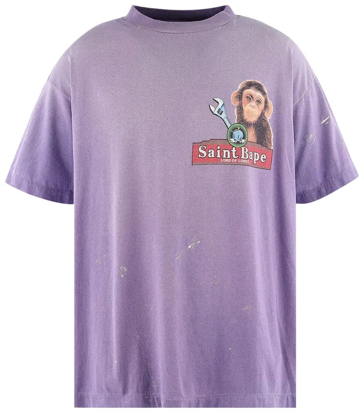 SAINT Mxxxxxx House Short Sleeve T Shirt Purple
