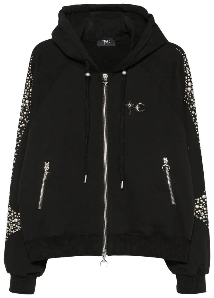 Thug Club Iron Steel Focus Zip Up Hoodie Black