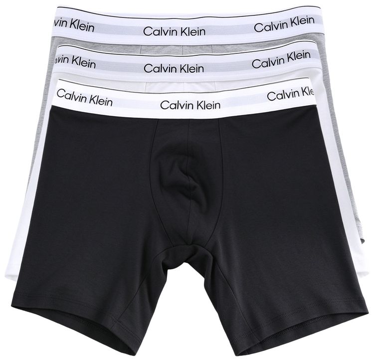 Calvin Klein 3 Pack Boxer Briefs BlackGreyWhite