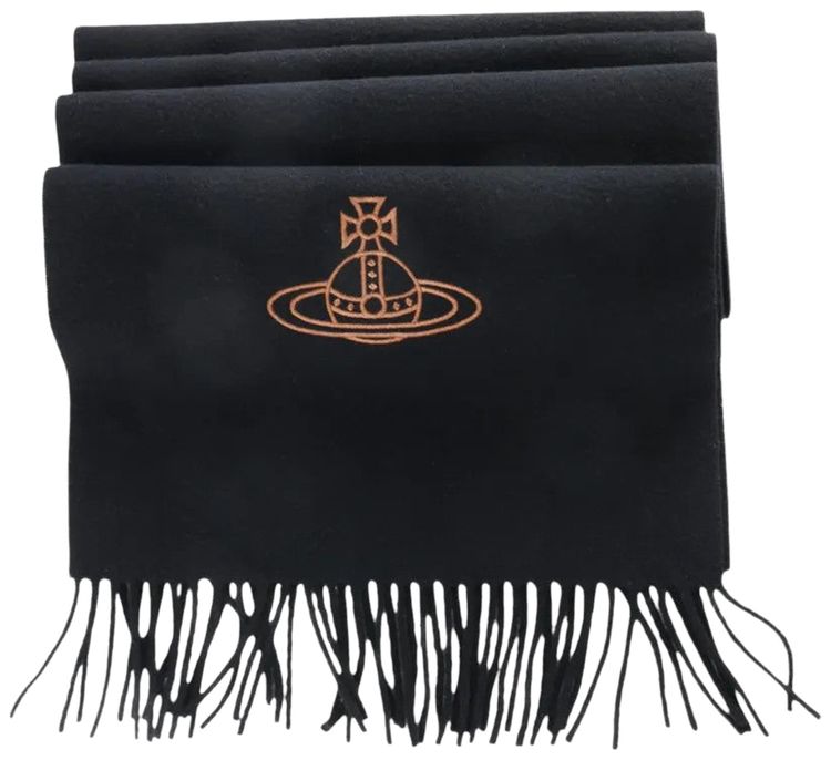 Vivienne Westwood 30x236 Slender Scarf Black