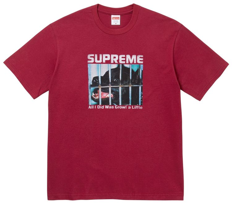Supreme Growl Tee Cardinal