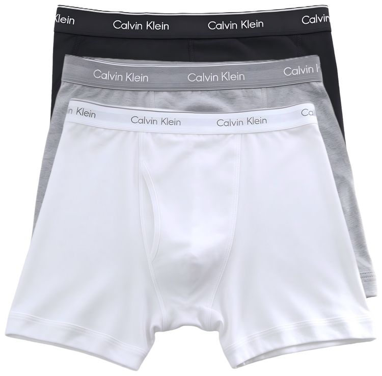 Calvin Klein 3 Pack Boxer Briefs BlackGreyWhite