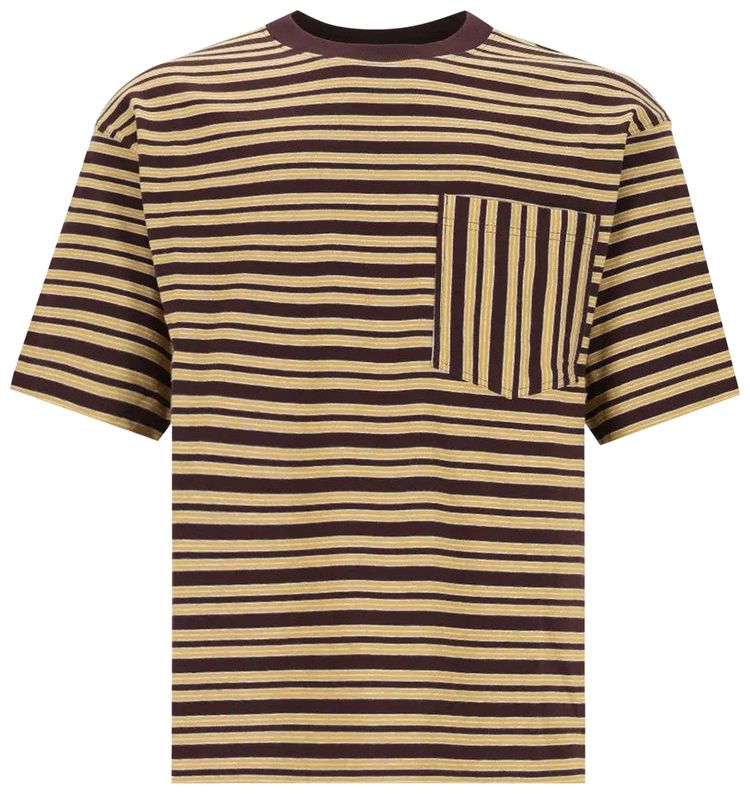 Dries Van Noten Strip T Shirt Burgundy