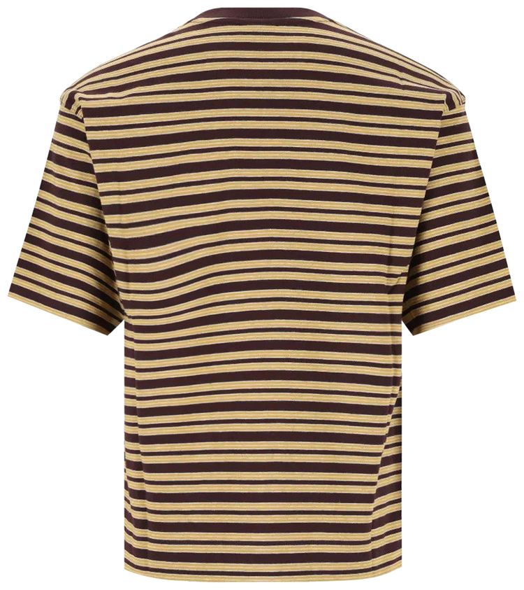 Dries Van Noten Strip T Shirt Burgundy