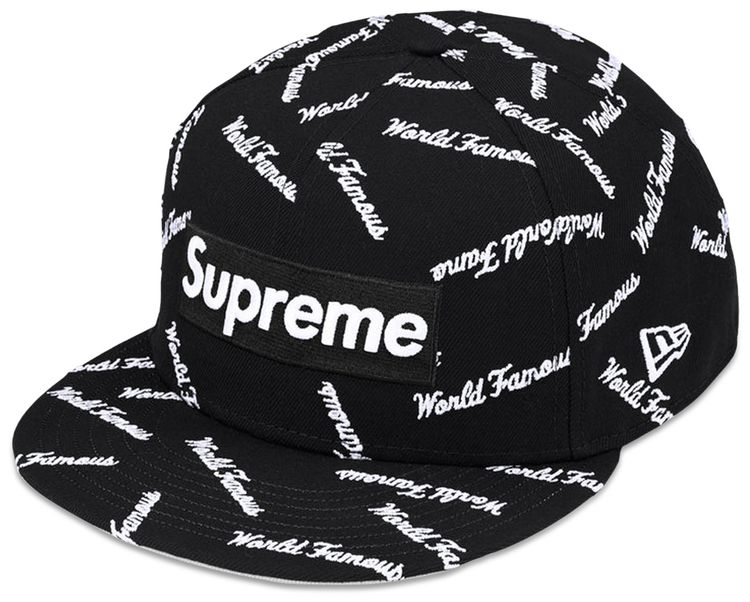 Supreme World Famous Box Logo New Era Black