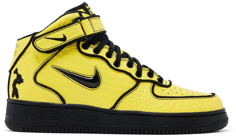 Lil Yachty Concrete Boys  x Nike Air Force 1 Mid Opti Yellow Black