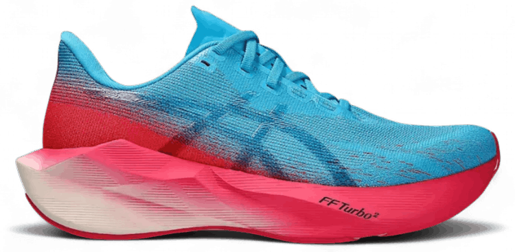 Distance x ASICS Novablast 6 Digital Aqua