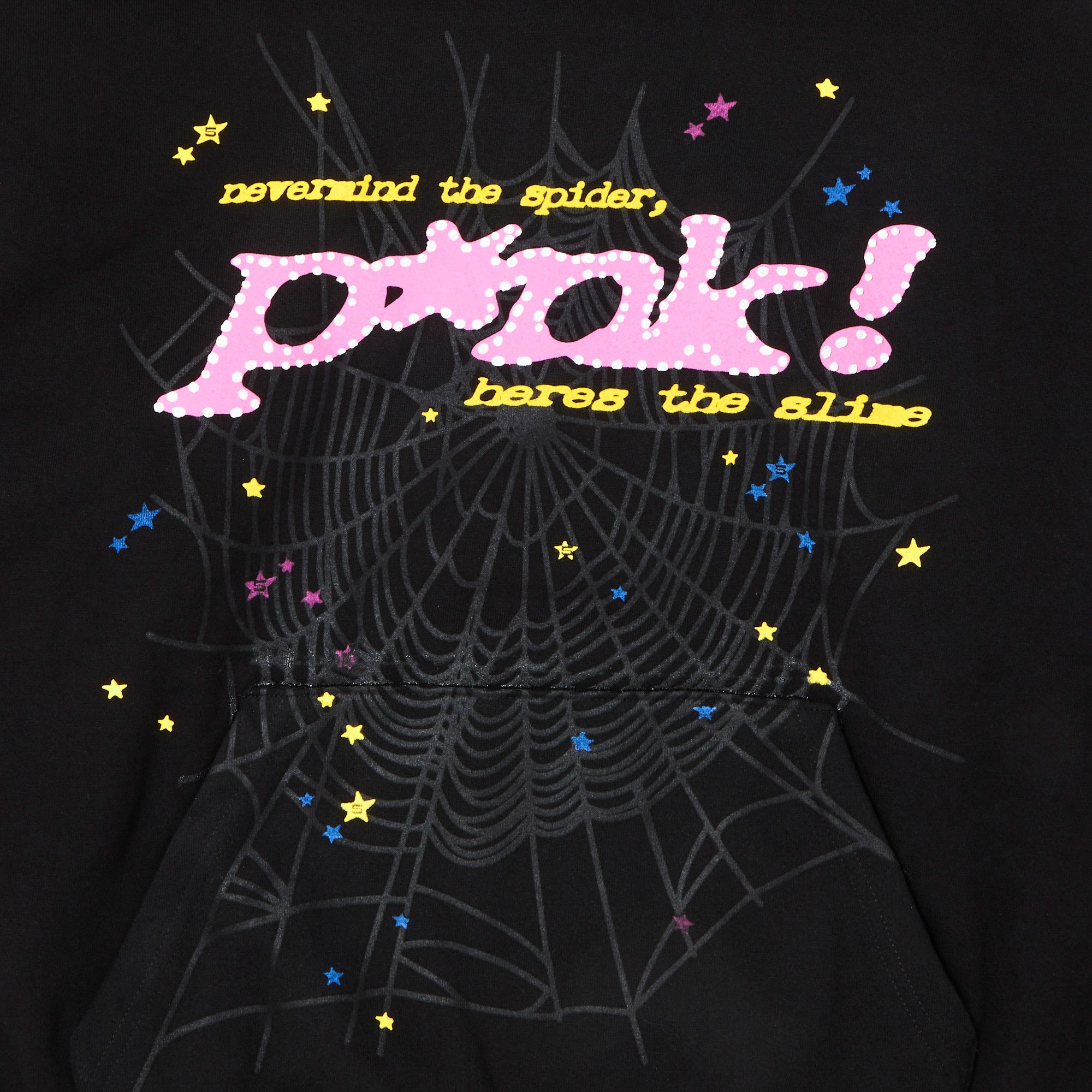 Buy Sp5der P*nk Hoodie 'Black' - 2406 1FW210106PH BLAC | GOAT