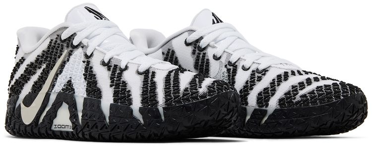 Nike Ja 3 Team Bank Pack   White Metallic Silver Black