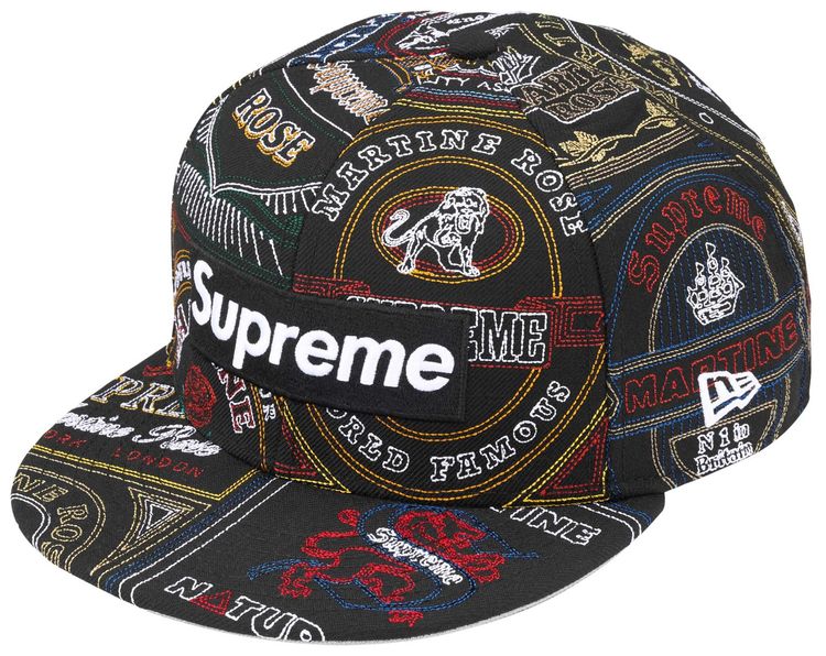 Supreme x Martine Rose Patchwork Labels Box Logo New Era Multicolor