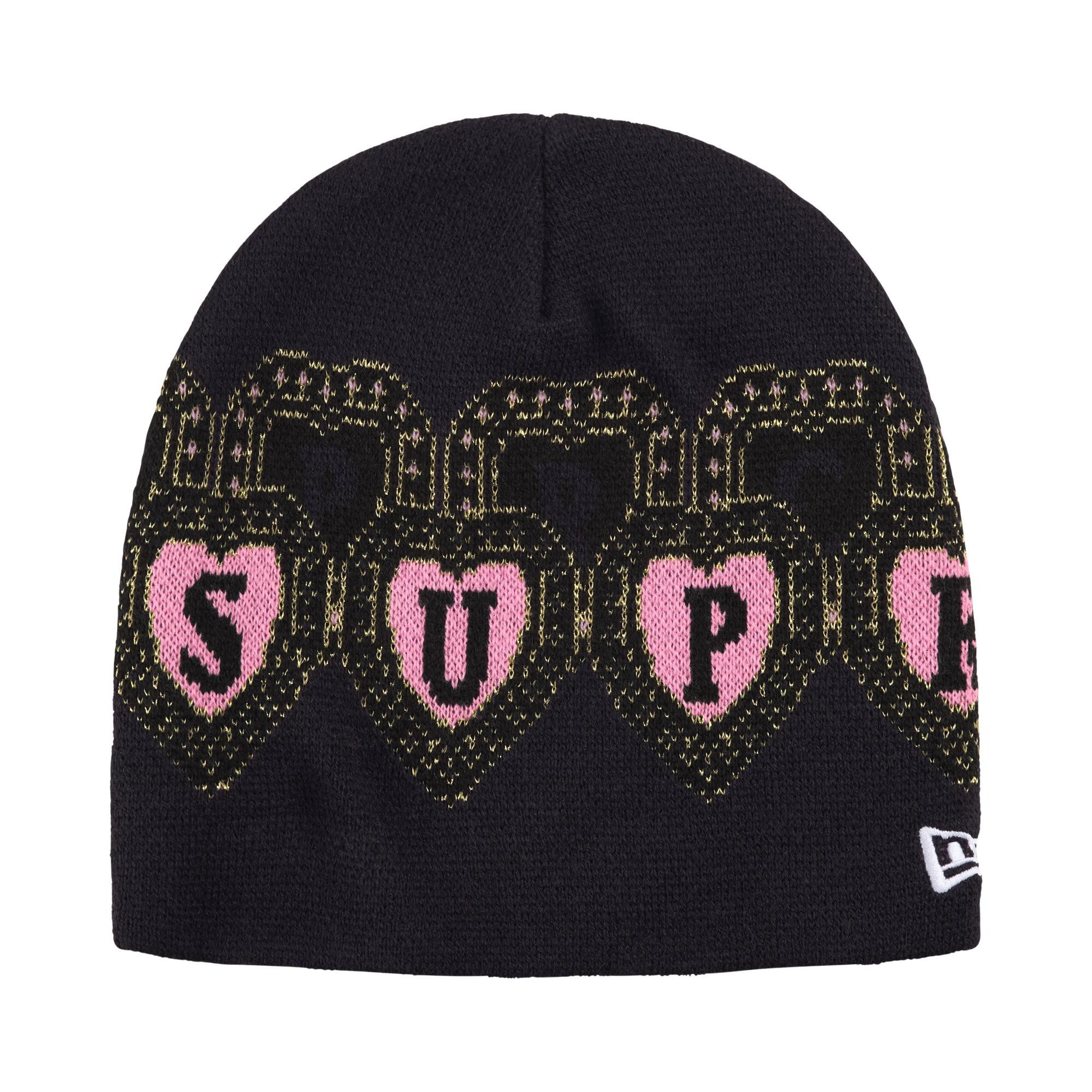 Buy Supreme New Era Hearts Beanie 'Navy' - FW26BN74 NAVY | GOAT