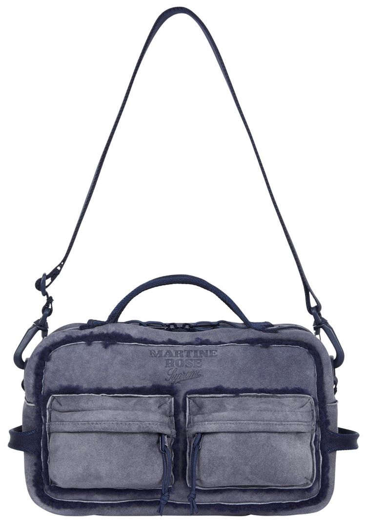 Supreme x Martine Rose Shearling Mini Duffle Bag Navy