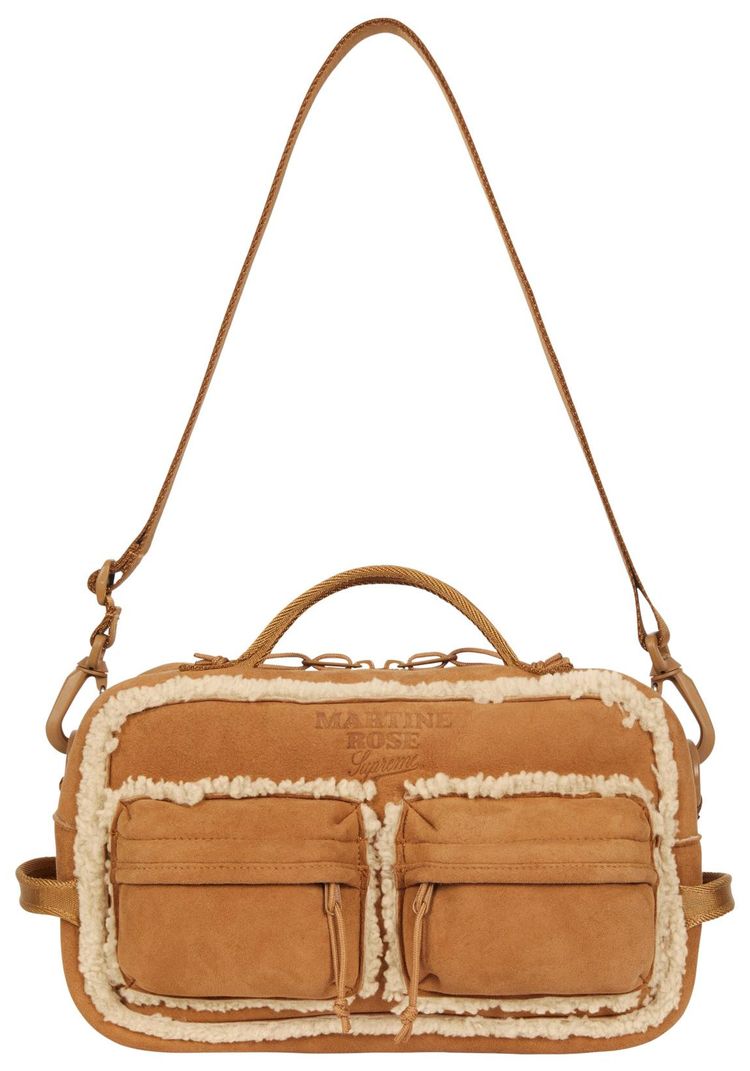 Supreme x Martine Rose Shearling Mini Duffle Bag Tan