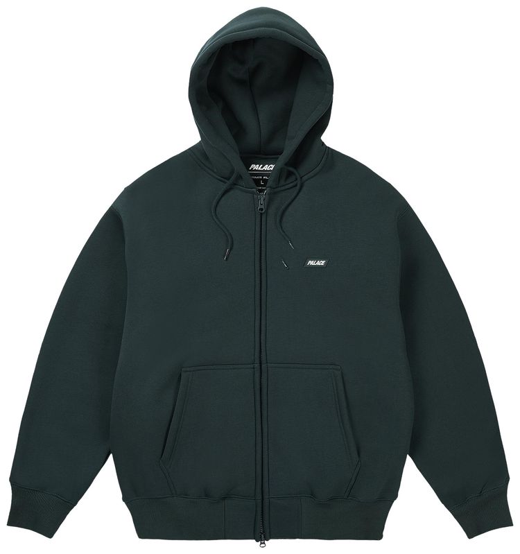 Palace Thermal Bonded Zip Hood Racey Green