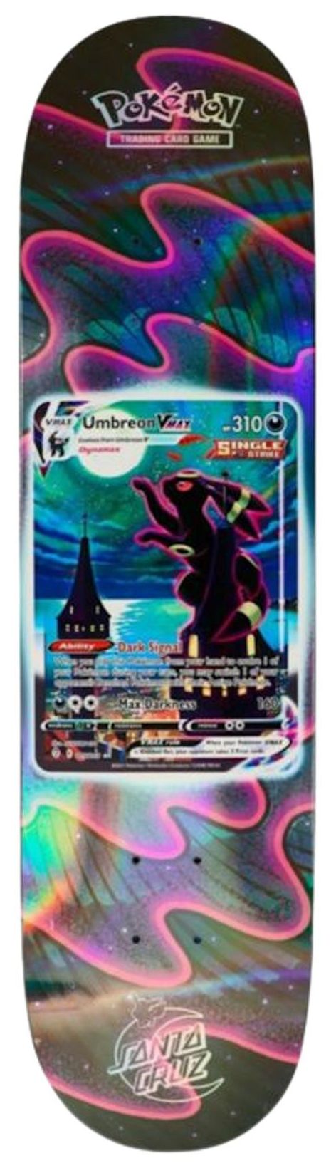 Santa Cruz Skateboards x Pokemon 2026 Skateboard Deck Umbreon Vmax