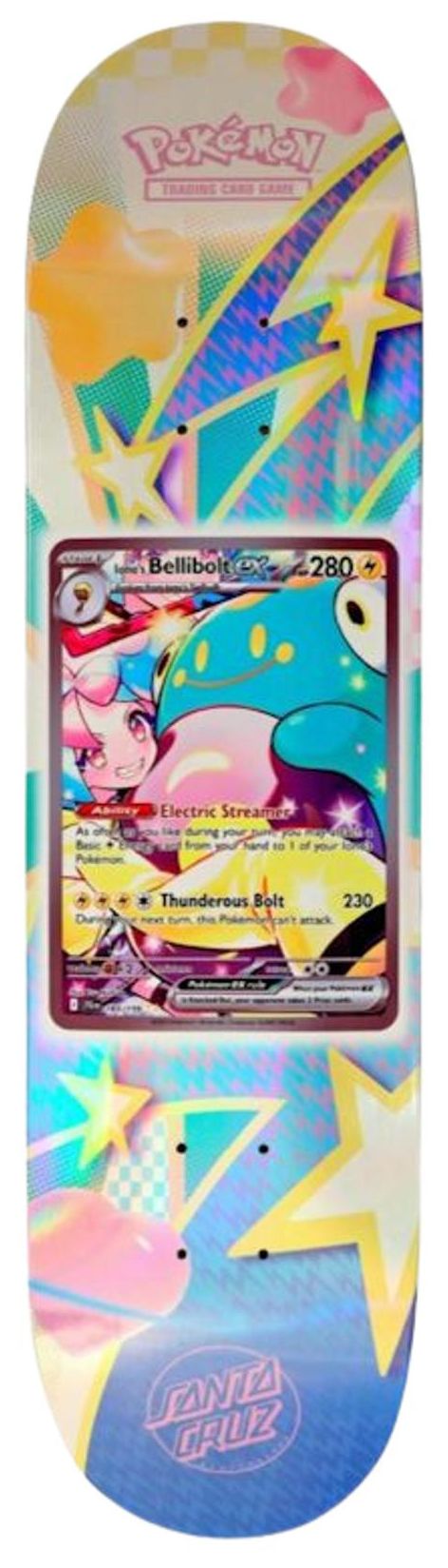 Santa Cruz Skateboards x Pokemon 2026 Skateboard Deck Ionos Bellibolt Ex