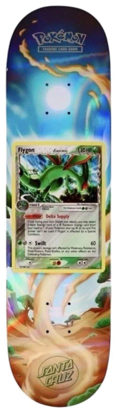 Santa Cruz Skateboards x Pokemon 2026 Skateboard Deck Flygon Delta Species