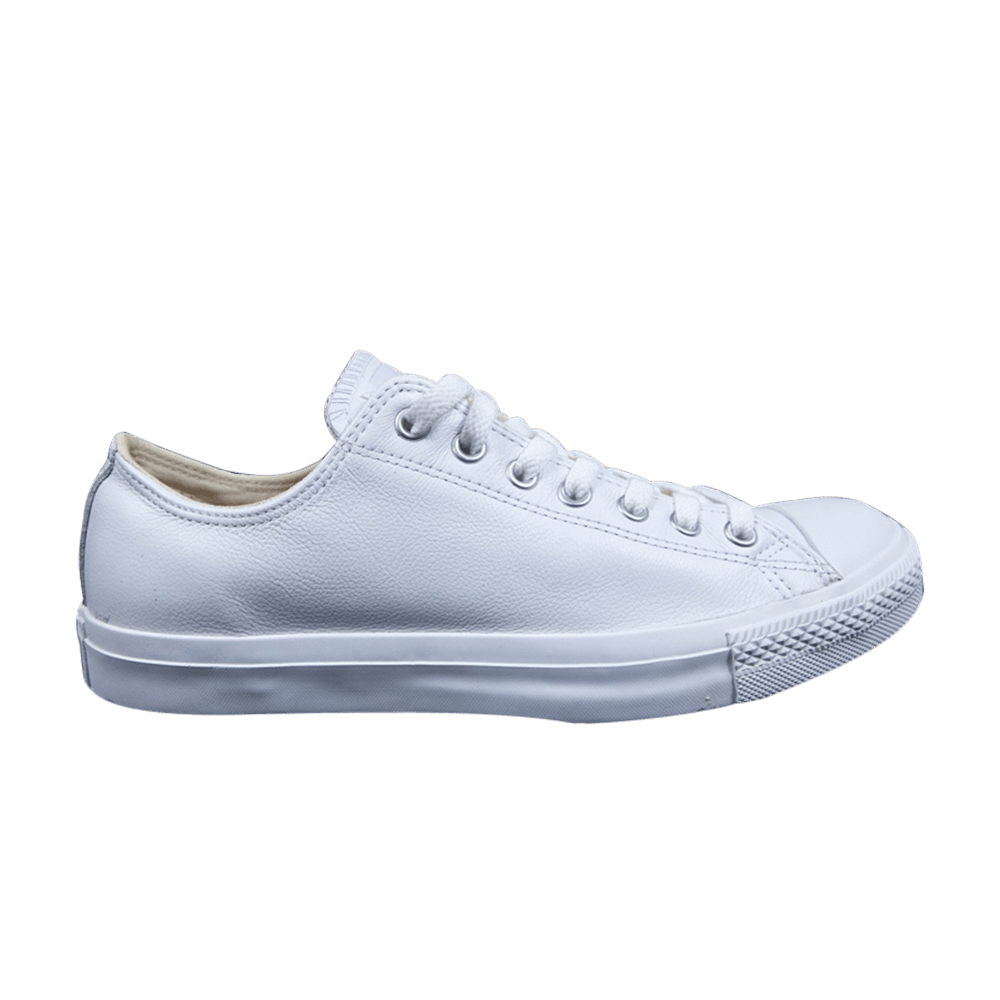 converse ox white mono