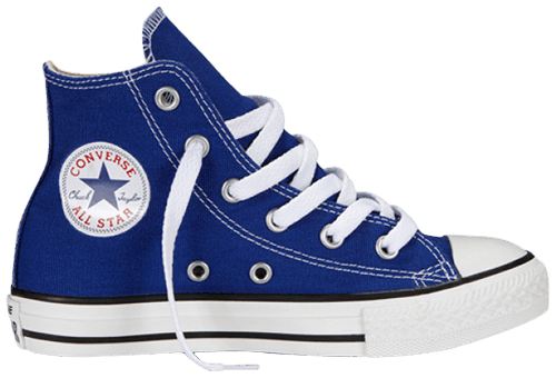 Radio blue discount converse high tops