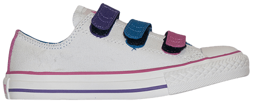 Buy Chuck Taylor All Star 3 Strap Ox GS White Multi 617665 GOAT