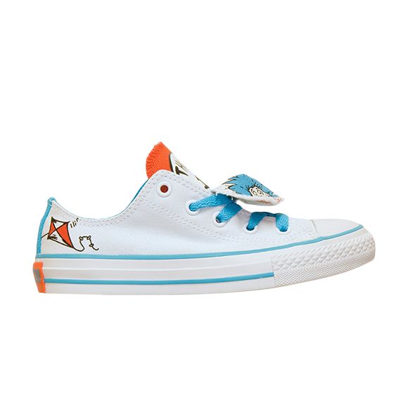 Converse Dr. Seuss x Chuck Taylor All Star Double Tongue Ox GS 'Thing 1, Thing 2' | White | Kid's Size 13.5 - 617677