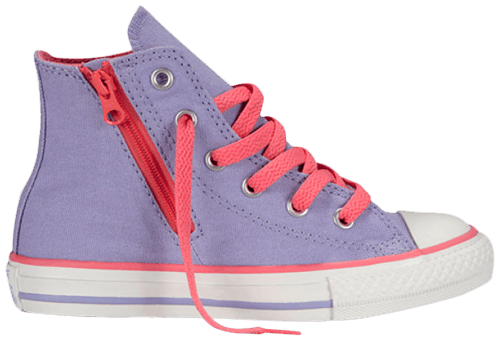 Converse Chuck Taylor All Star Side Zip Hi GS Lavender Glow