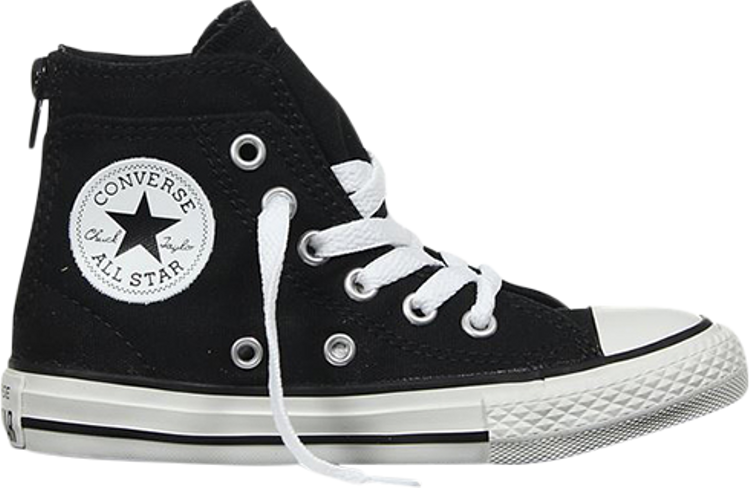 Converse Chuck Taylor Back Zip High-Top Sneakers in Black