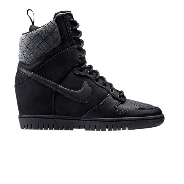 Pre-owned Nike Wmns Dunk Sky High Sneakerboot | Black | Women's Size 10