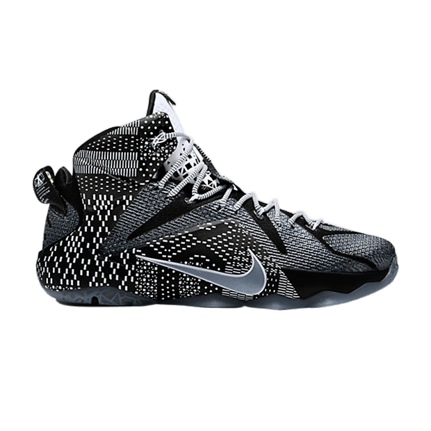 Lebron 12 black and white Clearance