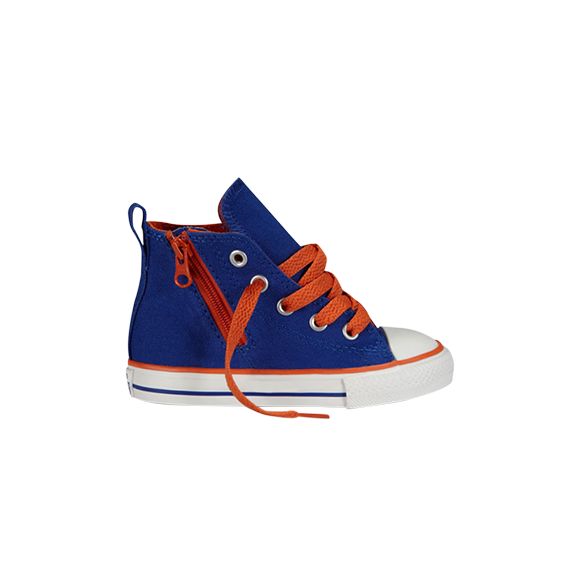 Pre-owned Converse Chuck Taylor All Star Side Zip Hi Td 'radio Blue' | Infant Size 2