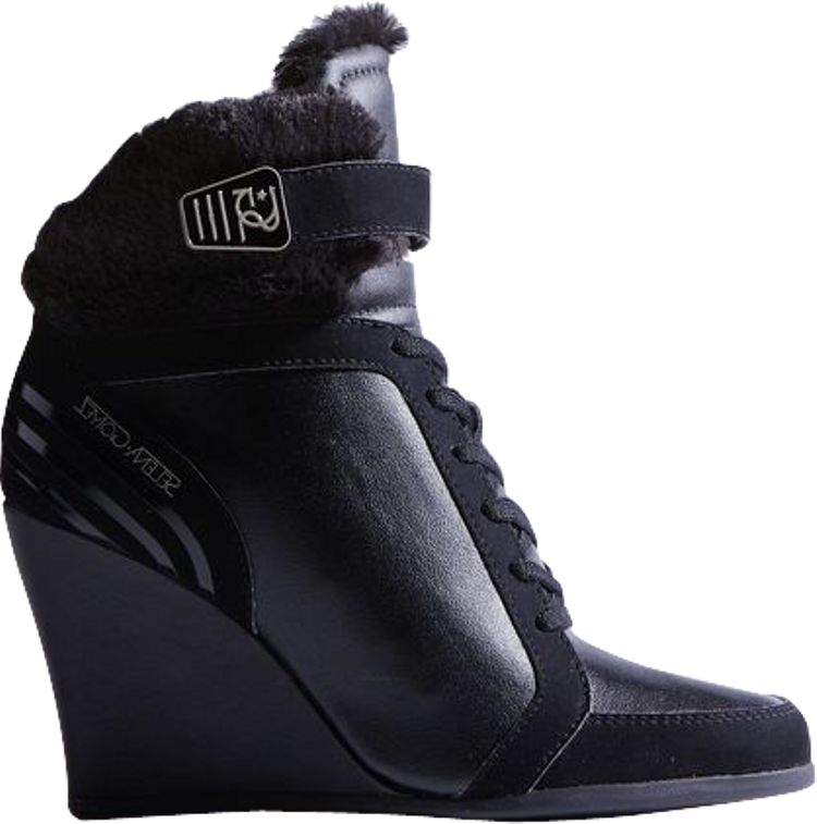 Selena Gomez Winter Wedge Shoes - F76187 - Black | GOAT