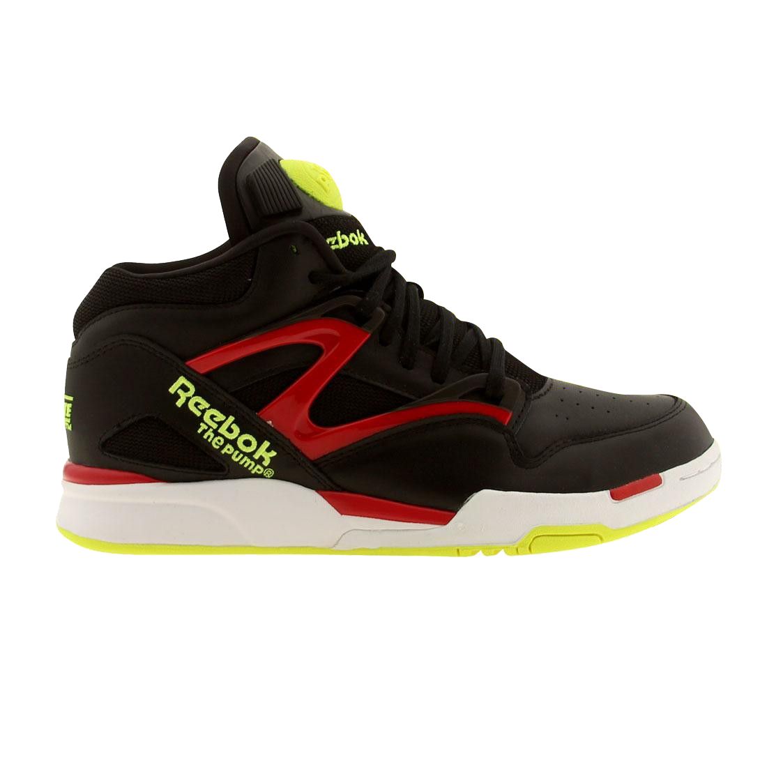 Pre owned Reebok Pump Omni Lite black Red Yellow ModeSens