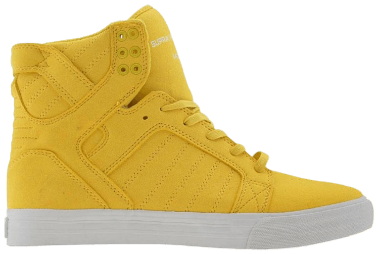 Supra skytop on sale yellow microfiber