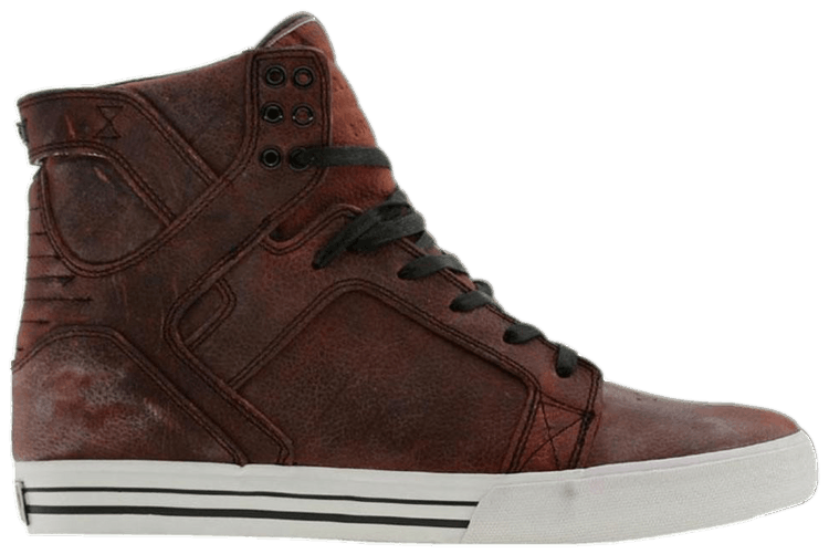 Supra skytop online brown leather