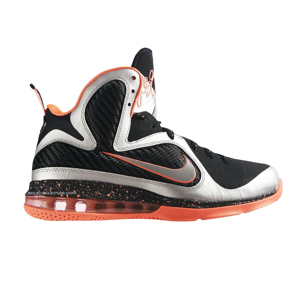 Nike LeBron 9 'Bright Mango' | Silver | Men's Size 10