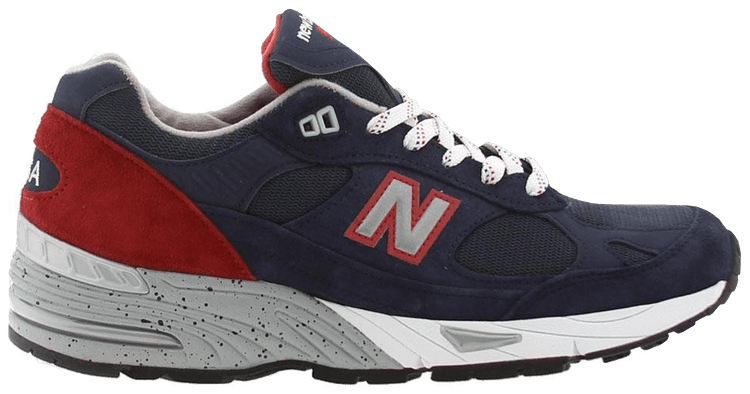 New Balance 991 Made in USA Navy Red