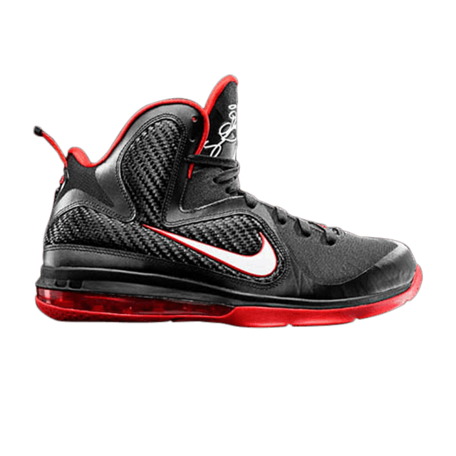 Lebron 9 white black red deals