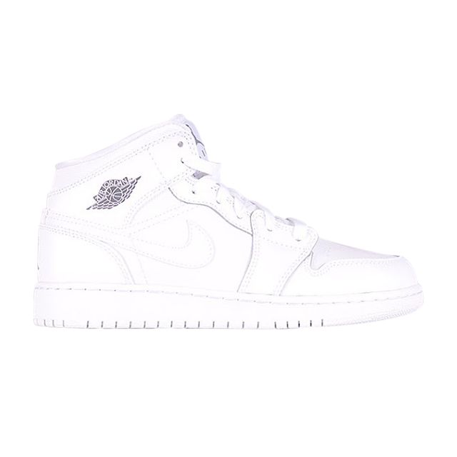 Air Jordan 1 Retro Mid GS 'White Cool Grey' | Kid's Size 4.5