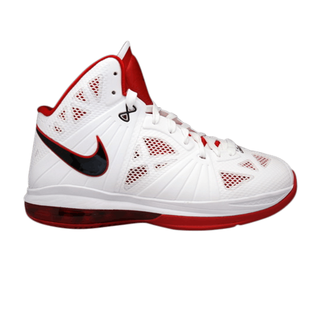 Lebron 8 red and white clearance