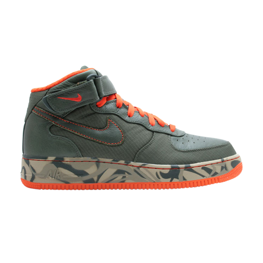 Pre-owned Nike Air Force 1 Premium Mid 07 In Green
