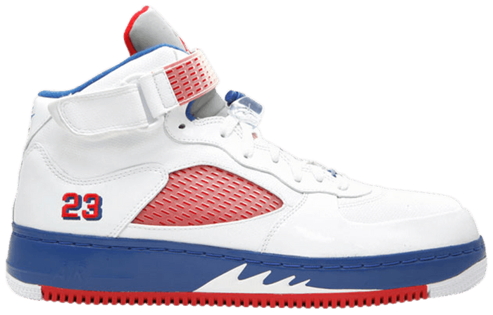 jordan fusion 5 red white blue