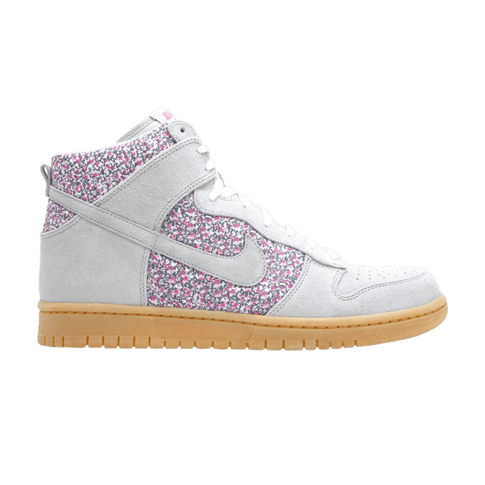 nike dunk high pink grey