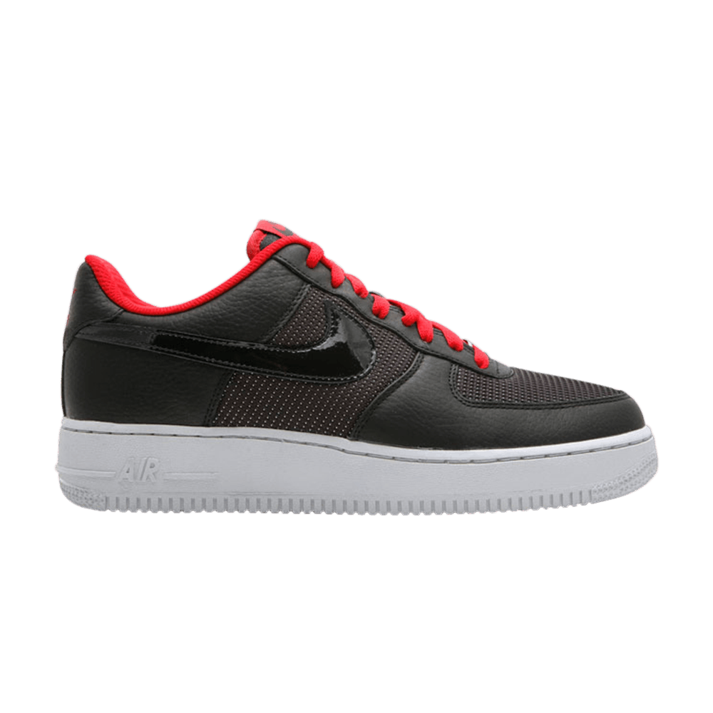 black air force 1 red swoosh