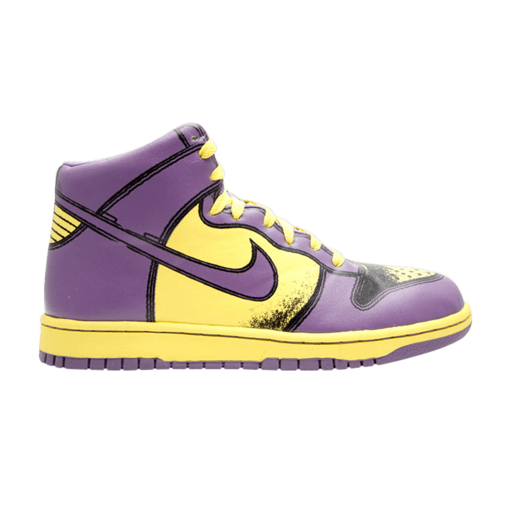 purple and yellow dunks