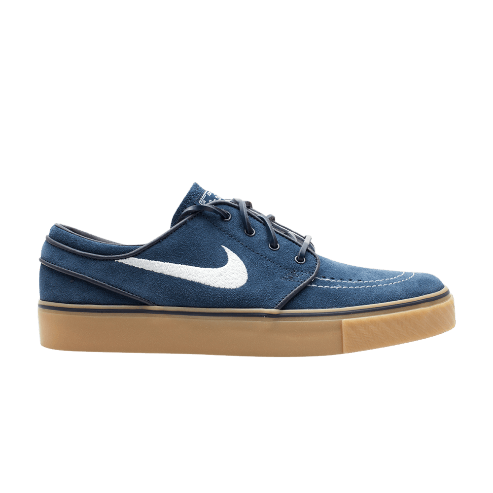 nike sb janoski blue & gum suede skate shoes