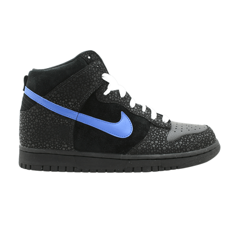 nike dunk high black varsity royal
