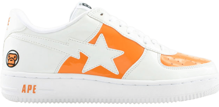 Bapesta FS 001 Low White Orange