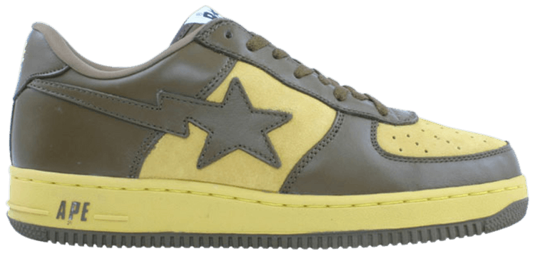 Bapesta FS 001 Low Olive Yellow